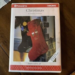 Husqvarna Viking Emb Disk Set #38 CHRISTMAS HOLIDAY D1 And PC